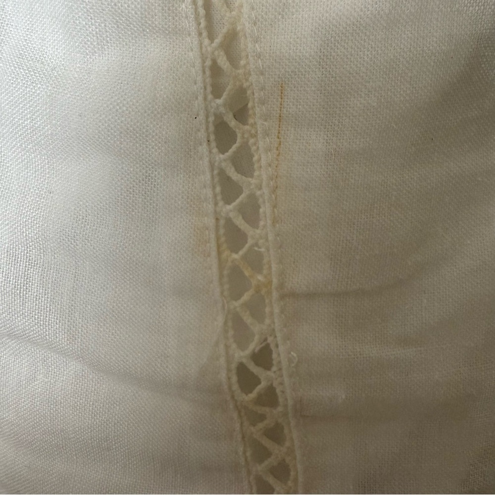 Saint Armont Lulu Broderie Mini Dress Ivory Eyelet Shirt Dress NWT S - Picture 9 of 10